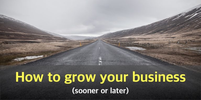 How to grow your business (sooner or later)