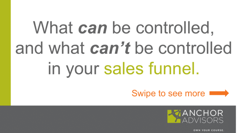 What you can, and can’t, control in your sales funnel