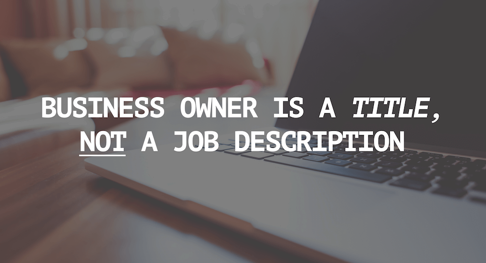 business owner job description