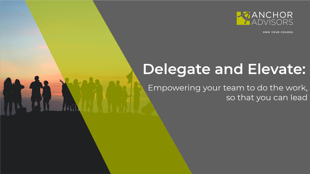You need a strategy to grow your business. You’re considering hiring a manager. Wrong! Choose to delegate and elevate instead.