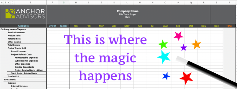 My “magic” spreadsheet…